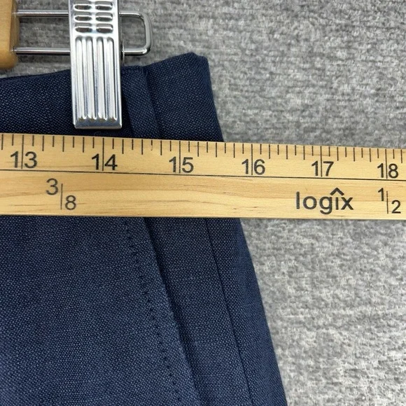 Taylor Stitch Dress Pants Men Size 30x32 Blue Virgin Wool Linen Blend